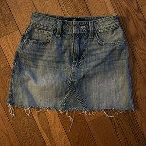 Hollister high-rise denim skirt